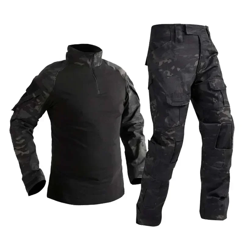 Tactical Military Shirt Cargo - 남성용 G2 전술 개구리복 세트 긴팔