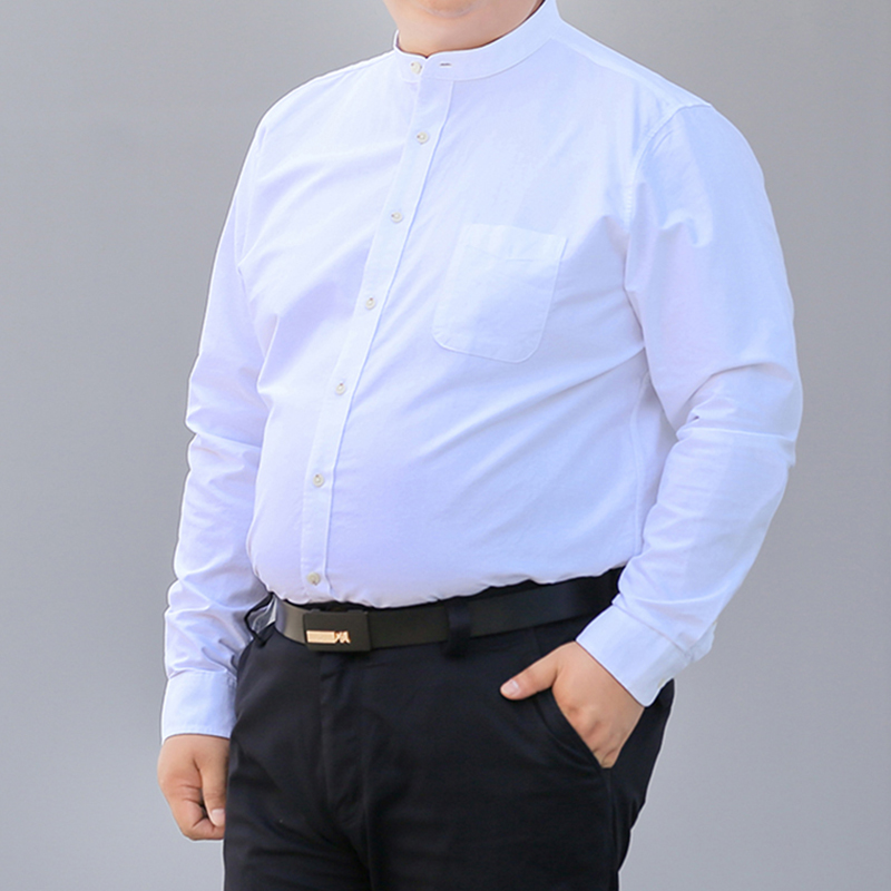 Mandarin Collar Formal Shirt Slim Fit - 가을 신상 한국 셔츠 S-10XL 2026