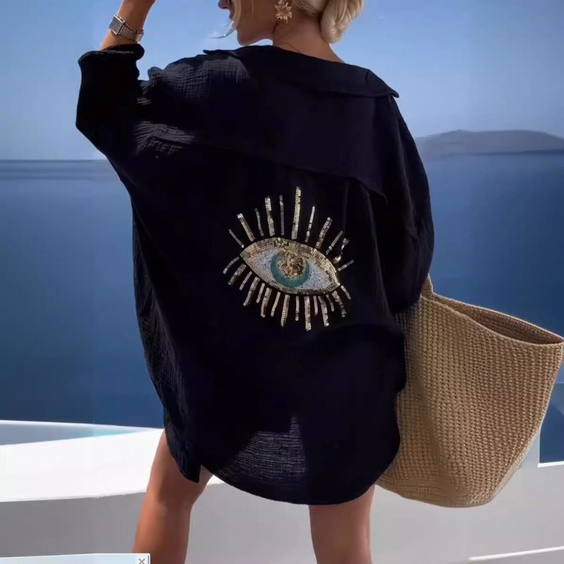 Mens Linen Shirt Long Sleeve - 봄 여름 유럽 여성 코튼 린넨
