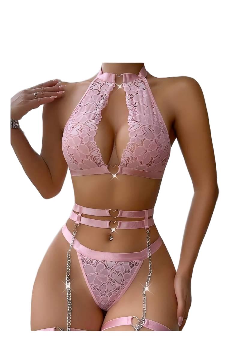 섹시 란제리 세트, 푸쉬업 레이스 가터 란제리 세트(초 - Underwear 리뷰 및 가격