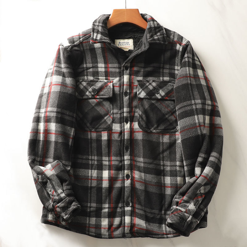 남성용 헤비웨이트 플란넬 격자 무늬 셔츠, 따뜻한 셰르 - Flannel Plaid Shirt Heavy Weight 리뷰 및 가격