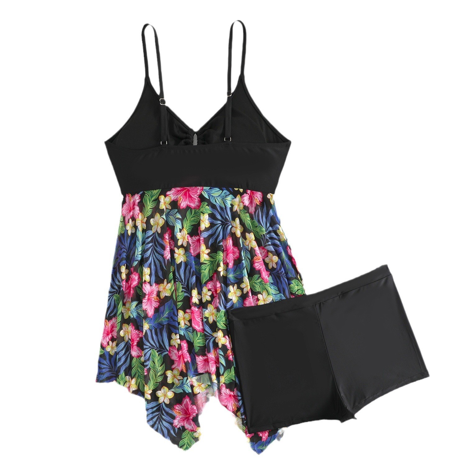 여성 탱키니 민소매 V넥 탱키니 탑 플러스 사이즈 하이 - Shorts 리뷰 및 가격