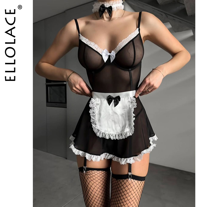 Ellolace 코스프레 여성 란제리 세트 메이드 섹시 - Underwear 리뷰 및 가격