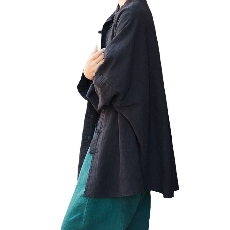 여성용 루즈핏 긴소매 셔츠, 스탠드 칼라, 주름진 질감 - Shirts 리뷰 및 가격