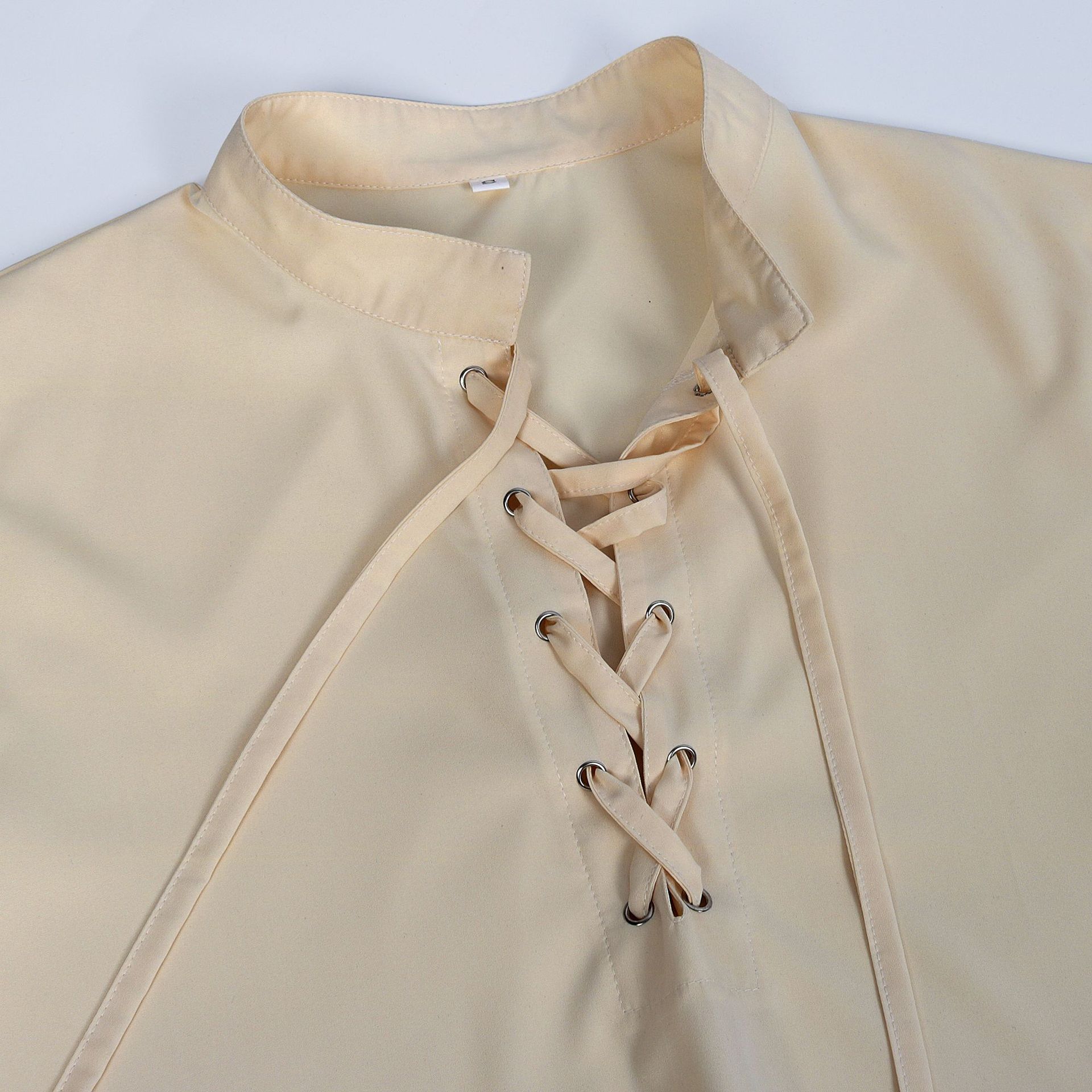할로윈 해적 의상 남성용 중세 르네상스 LARP 셔츠( - Medieval Gothic Lace Up Pirate Shirt 리뷰 및 가격