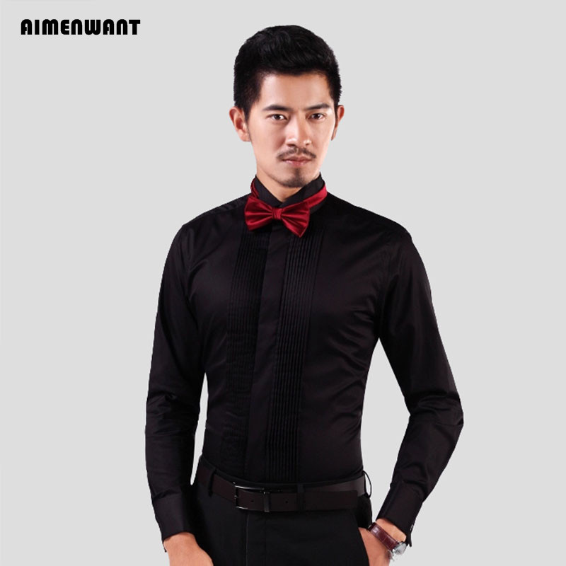 AIMENWANT 2024 턱시도 셔츠, 한국 슬림핏  - Mandarin Collar Formal Shirt Slim Fit 리뷰 및 가격
